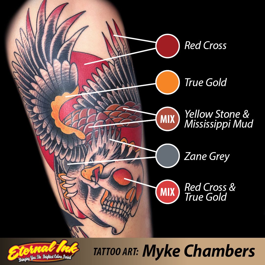 Myke Chambers Red Cross — Eternal Tattoo Ink — Pick Size