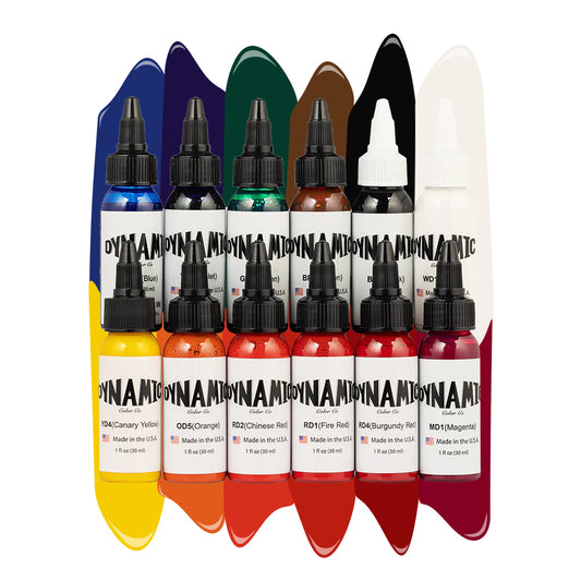 Dynamic OG Tattoo Ink Color Set — 1 oz. Bottles