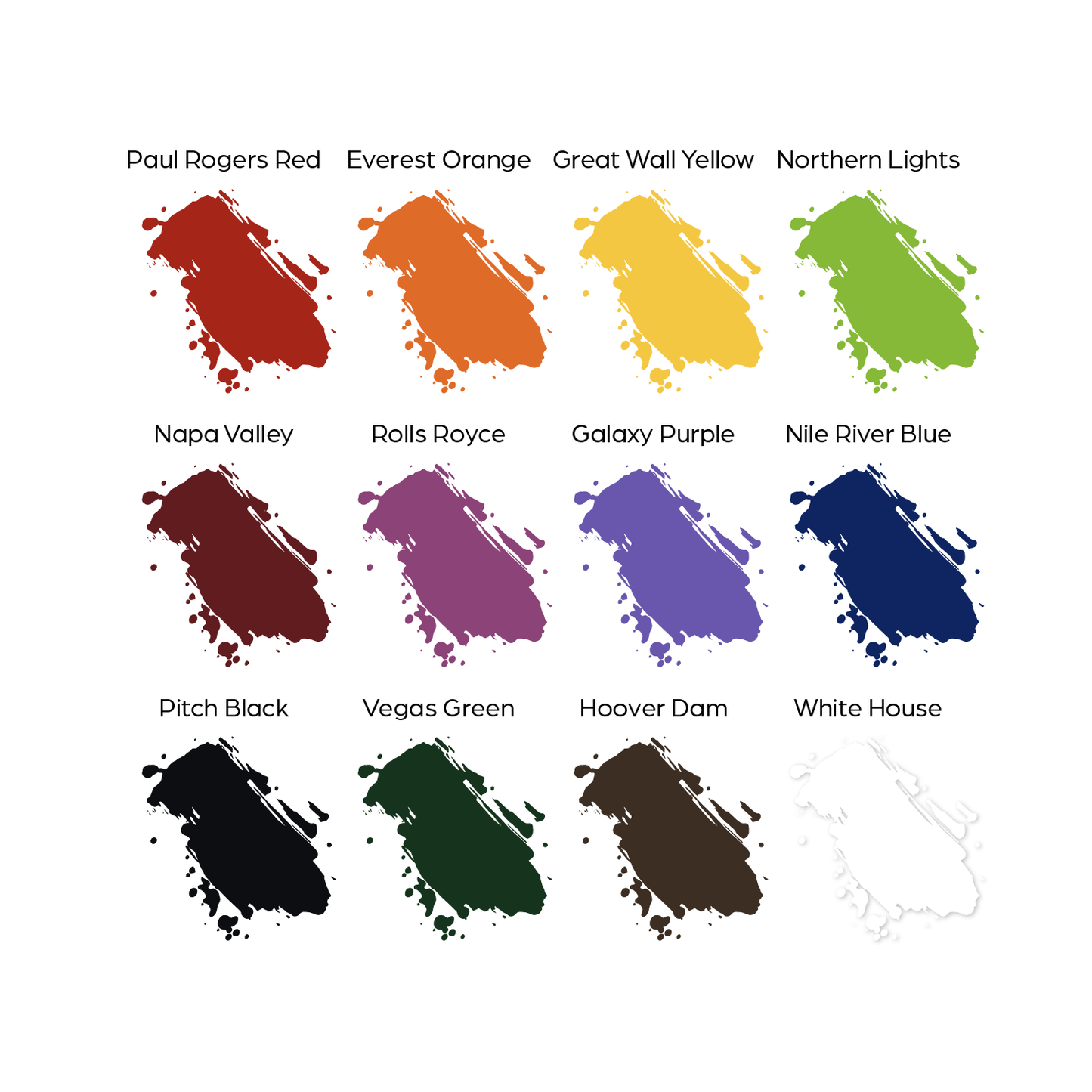 12 Color Primary Set #1 — World Famous Tattoo Ink — 1oz