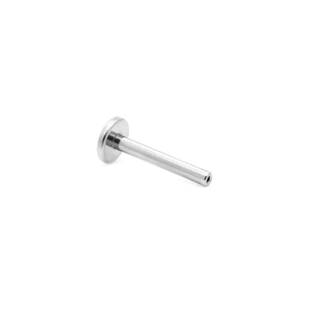 16g Titanium Threadless 4mm Flat Disc Labret Post — Price Per 1