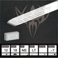 #12 Triple Stacked Magnum Premade Sterilized Tattoo Needles on Bar – Box of 50 1218M3