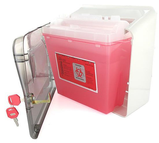 Bemis Sharps Cabinet Only - Use with 5qt Sharps Container & Glove Box Holder