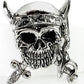 Caribbean Pirate Skull Head Belt Buckle Design