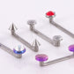 Pair Any 12g or 14g Dermal Tops or Other Ends With Internal 1.2mm Threading With These Titanium Surface Bars