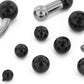 6g Internally Threaded Black PVD Coated Counter-Sunk Ball - Price Per 1