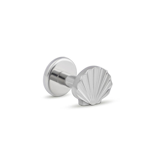 Tilum 14g-12g Internally Threaded Seashell Titanium Top - Price Per 1