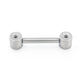 14g–12g Internally Threaded Titanium Adapter End for Barbell Jewelry — Price Per 1 (With Blue Derm Tops)