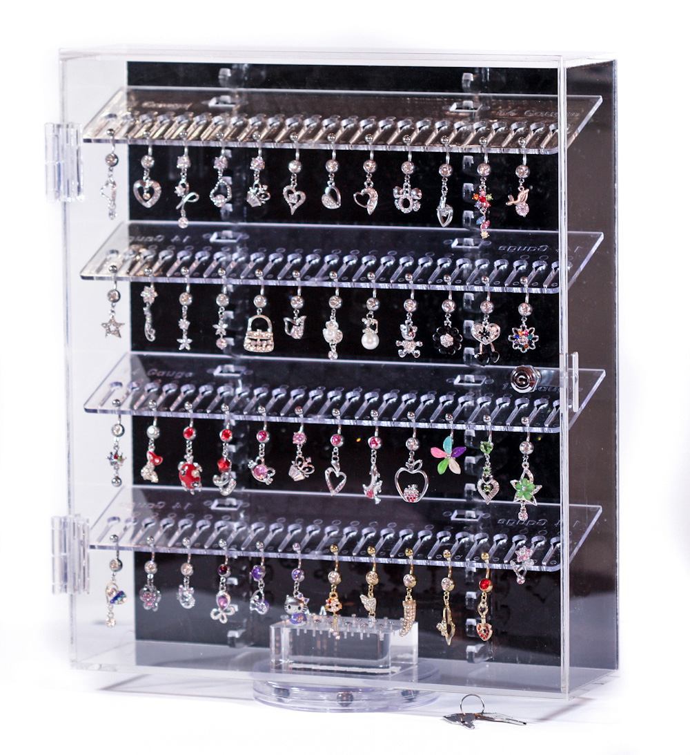 Spinning Jewelry Display - 2 Single Sided Displays with 10 Display Splines
