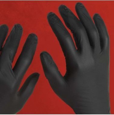 Night Angel Black Disposable Nitrile Gloves — Price Per Box