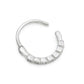 18g 3/8” Antique Crystal Band Rhodium Plated Clicker