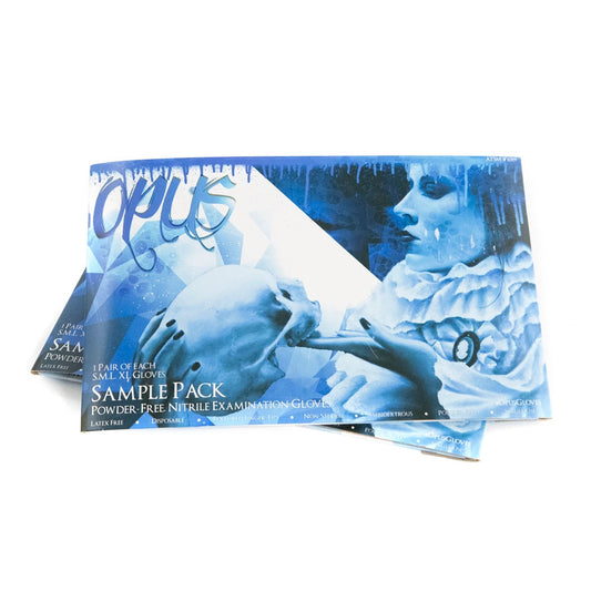 Opus Blue Disposable Nitrile Gloves — Sample Pack (on hand)