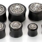 Indonesian Simple Silver Bali Style Horn Plug — Price Per 1