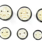 Barong Face Carved Bone Inlayed on Horn Organic Plug Body Jewelry 14mm - 24mm - Price per 1