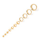 Gold Plated Mayan Flared Simple Eyelet — Price Per 1 (single row)