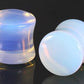 Double Flare Opalite Glass Plug — Price Per Pair