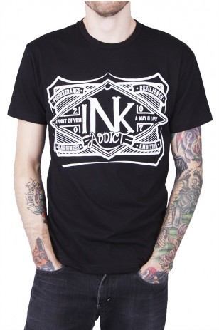 Men's Values Black T-Shirt by InkAddict