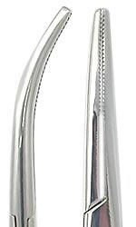 Hemostat Kelly 5-1/2” Curved Steel Forceps