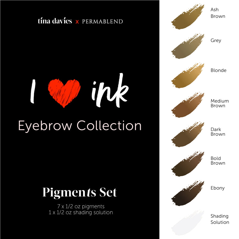Tina Davies INK Eyebrow Set — Perma Blend — 7 1/2oz Bottles