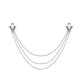 14g Jeweled Laurel Chained Steel Nipple Shield Jewelry — Price Per Set (threads)