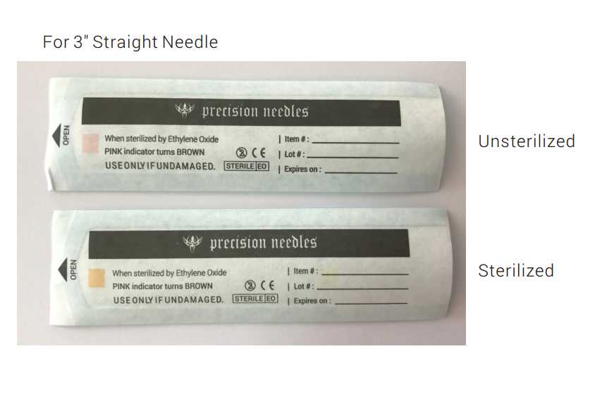 10g Sterilized 3" Body Piercing Needles — Box of 50