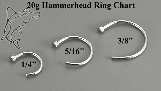 16g Difference Between 18 And 20 Gauge Nose Ring 22g 20g 18g