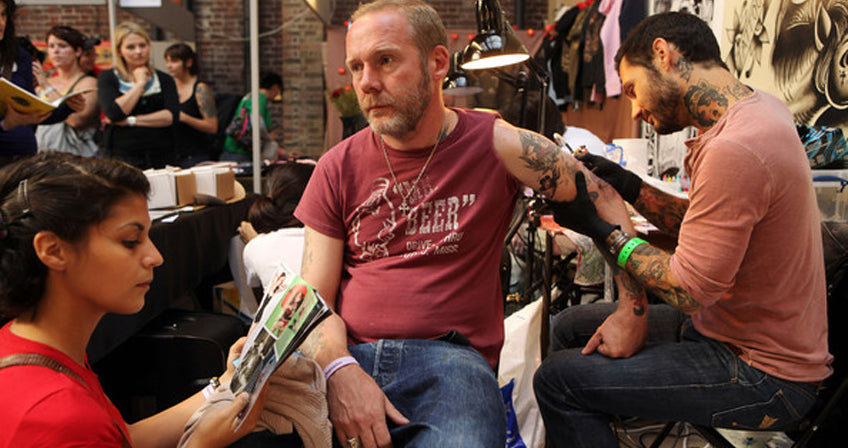 Photo From a London Tattoo Convention, Complements of Zimbio.com European Tattoo Culture