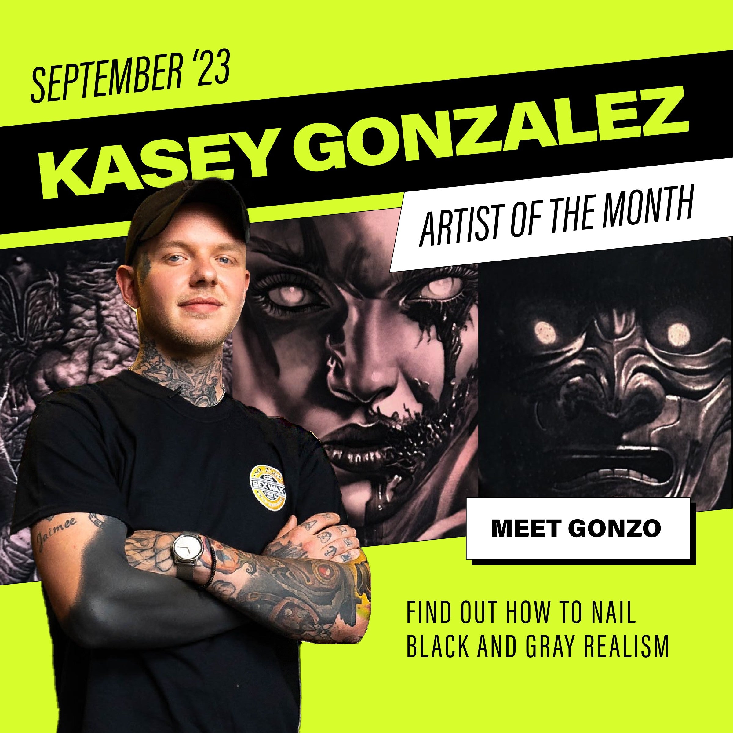 Master Black and Gray Realism with Pro Artist Kasey Gonzo Gonzalez Master Black and Gray Realism with Pro Artist Kasey Gonzo Gonzalez