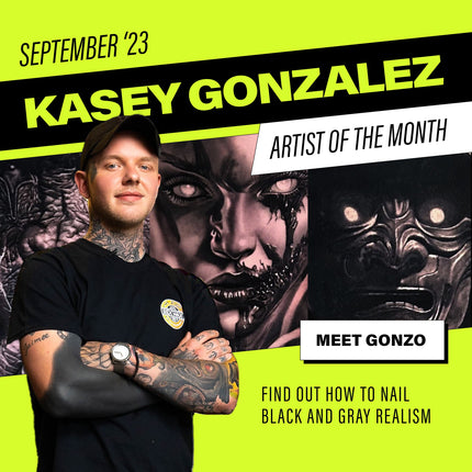 Master Black and Gray Realism with Pro Artist Kasey Gonzo Gonzalez