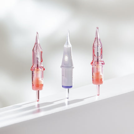 Lineup of PMU needle cartridges