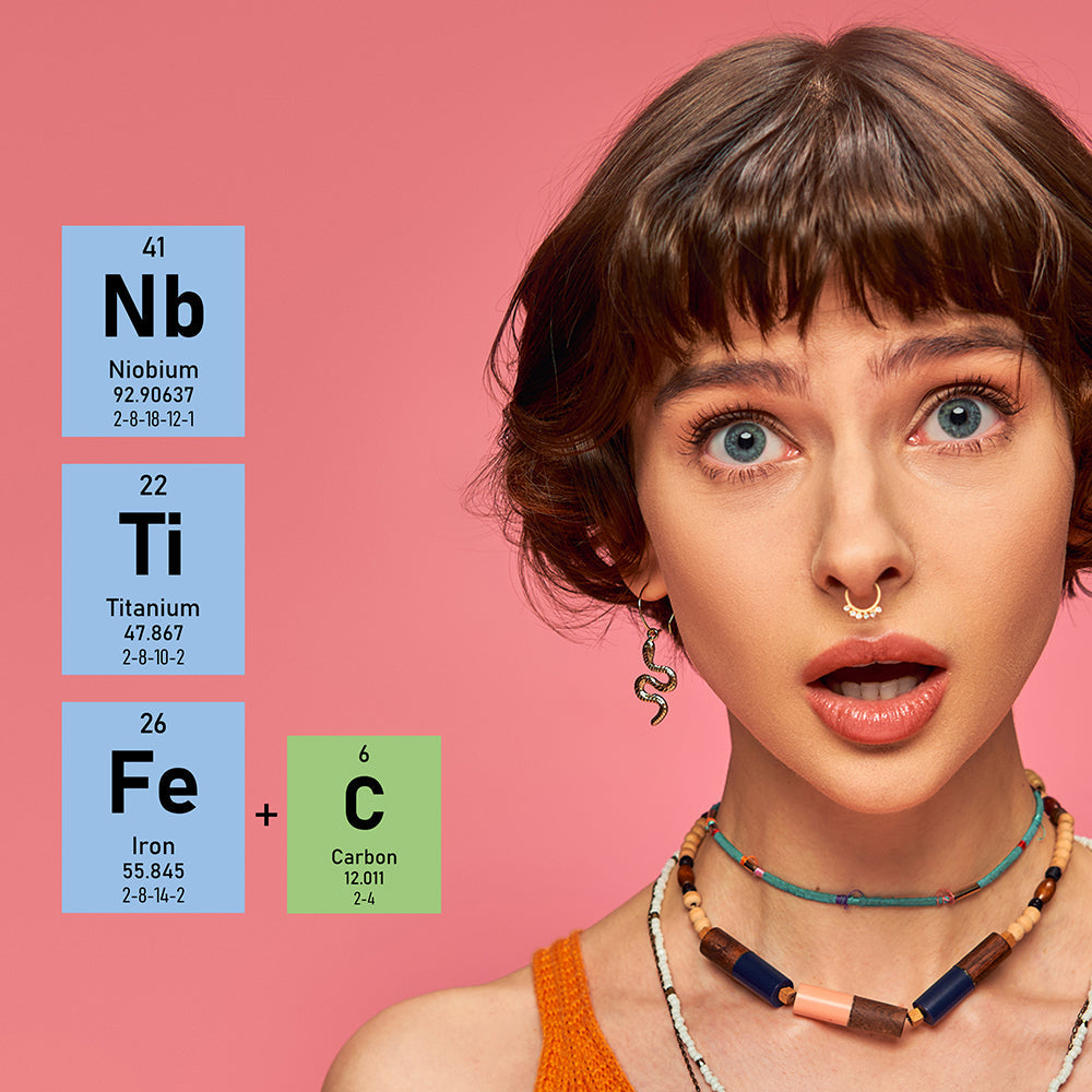 Woman with piercings and hypoallergenic metals. The Best Hypoallergenic Metals for Piercings: ROUNDUP
