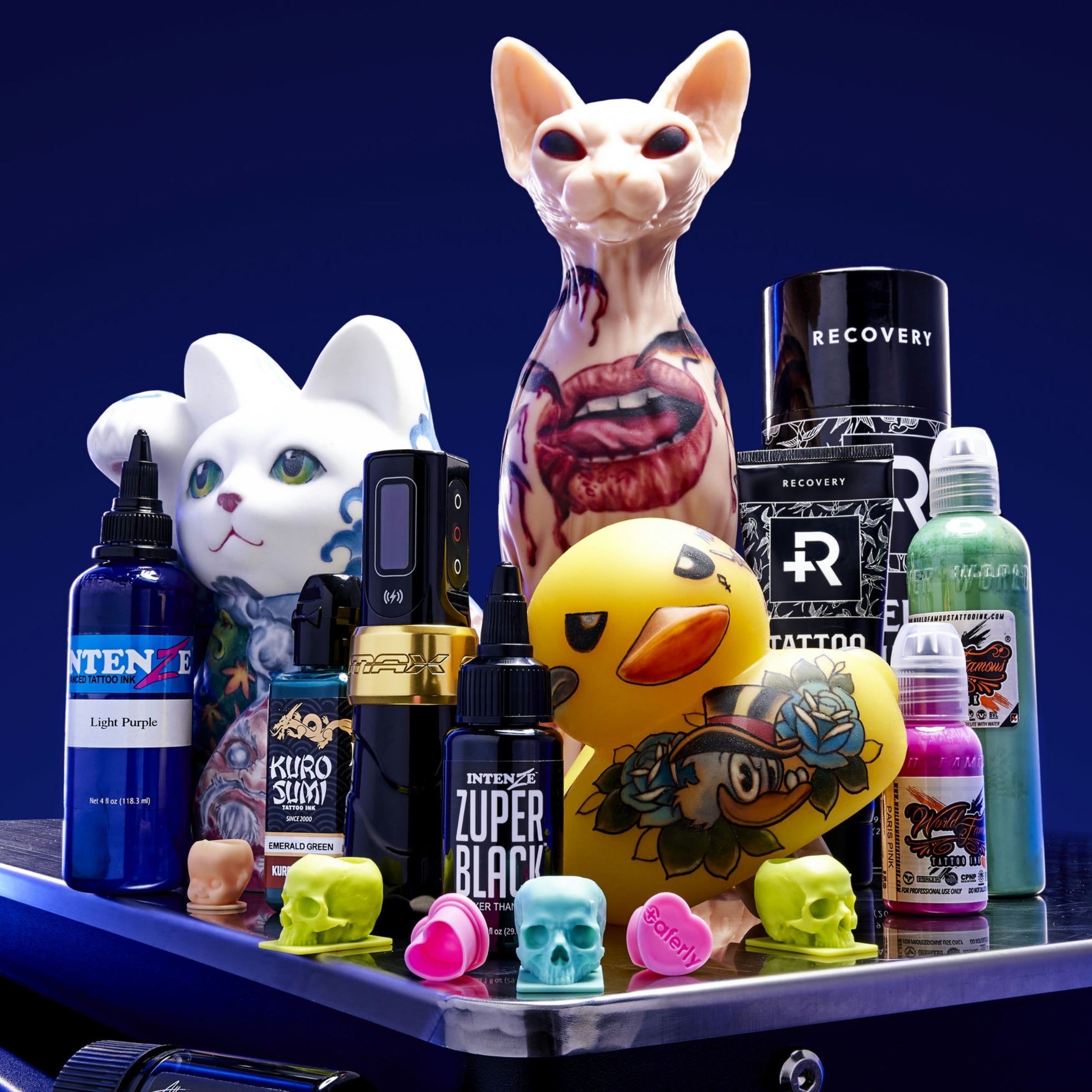 Beginner tattoo kit complete with APOF practice skins Beginner Tattoo Kits and Other Supplies You Need As A Tattoo Artist