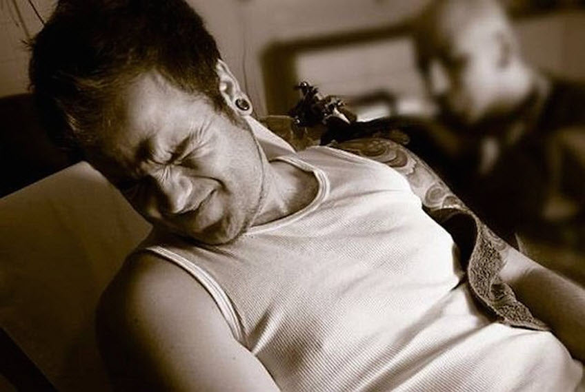 tattoo pain If You Can't Take the Pain, Should You Get Out of the Tattoo Shop?