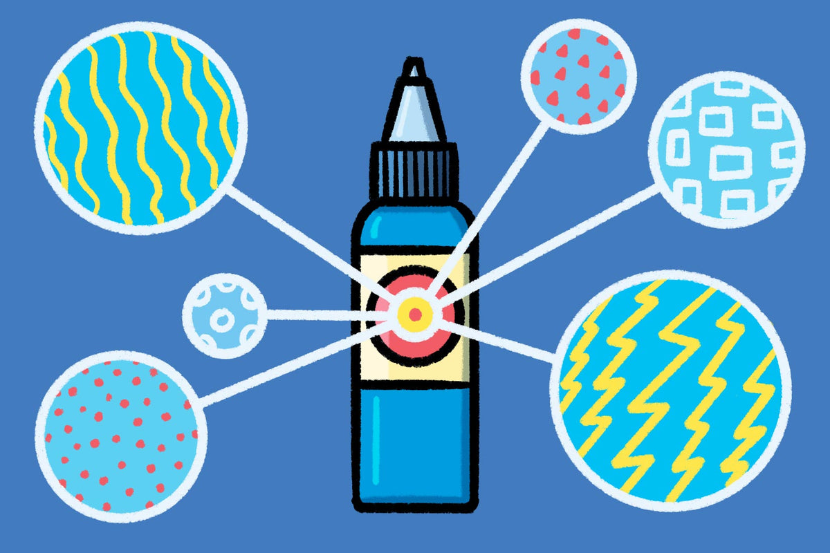conceptual tattoo ink bottle illustrative diagram