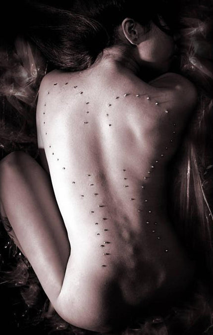 Angel Wings Dermal Anchors by Sean Dowdell, From the Painful Pleasures Photo Gallery