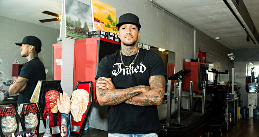 Anthony Michaels tattoo artist banner