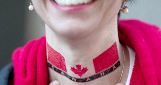 Canadian Neck Tattoo