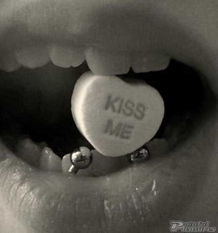 Frowney Piercings | Oral Web Piercings | Oral Frenulum Piercings|H2Ocean Sea Salt Oral Rinses for Healing Cheek Piercings|Tongue Web Piercing Pictures