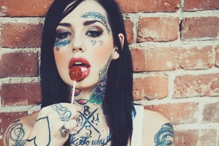 under eye tattoo, face tattoo