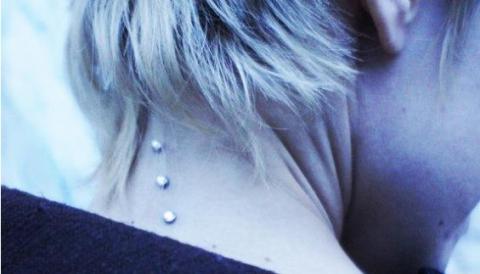 Neck Dermal Piercings by Arseniy Andersson