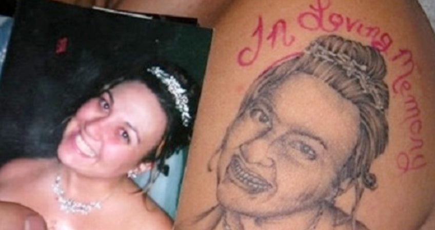 Tattoo Nightmares: When Your Portrait Tattoo Looks Nothing Like the Photo You Showed Your Artist... or Worse! Tattoo Nightmares