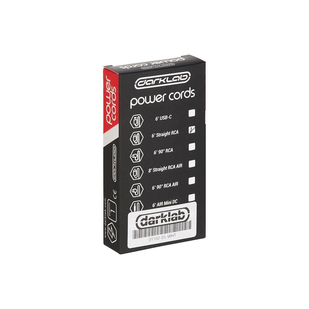Darklab 6’ Straight RCA Cable — White - Painful Pleasures