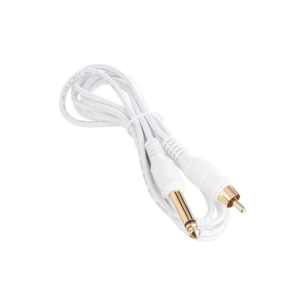 Darklab 6’ Straight RCA Cable — White - Painful Pleasures