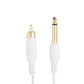 Darklab 6’ Straight RCA Cable — White - Painful Pleasures