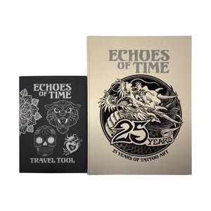 Echoes of Time — 25 Years of Tattoo Art — Hardcover Book + Travel Tool Book - Painful Pleasures