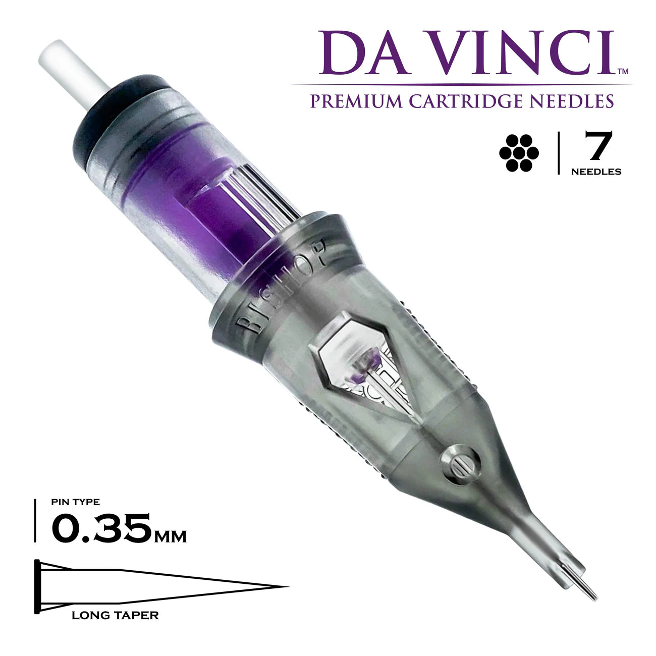 Bishop Da Vinci V2 Tattoo Cartridge Needles — Box of 20