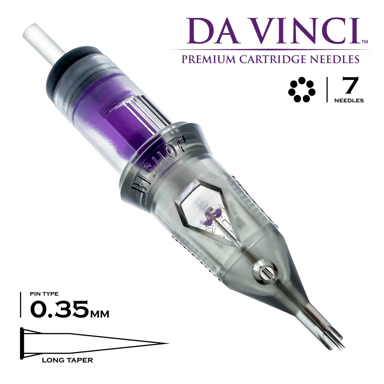 Bishop Da Vinci V2 Tattoo Cartridge Needles — Box of 20