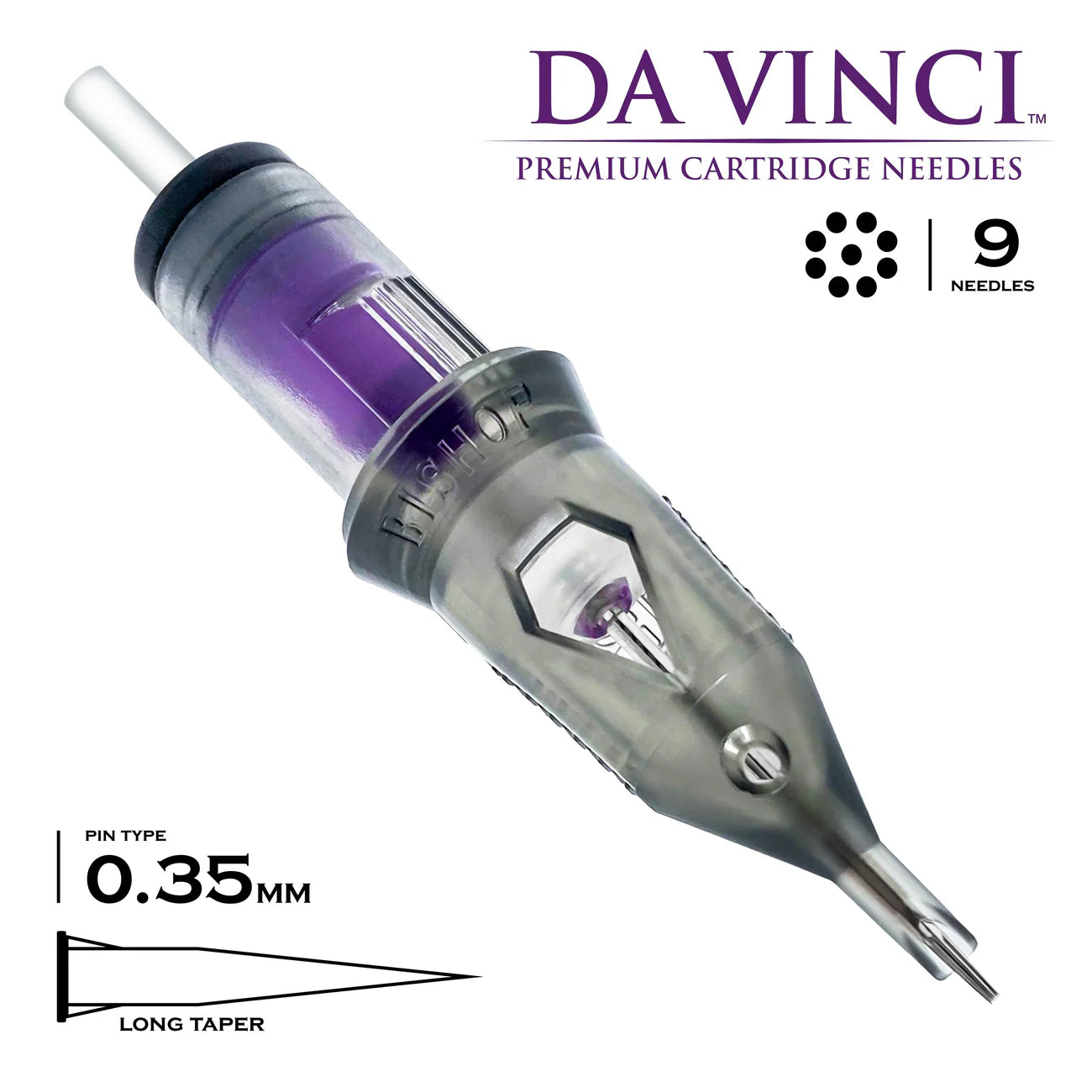 Bishop Da Vinci V2 Tattoo Cartridge Needles — Box of 20