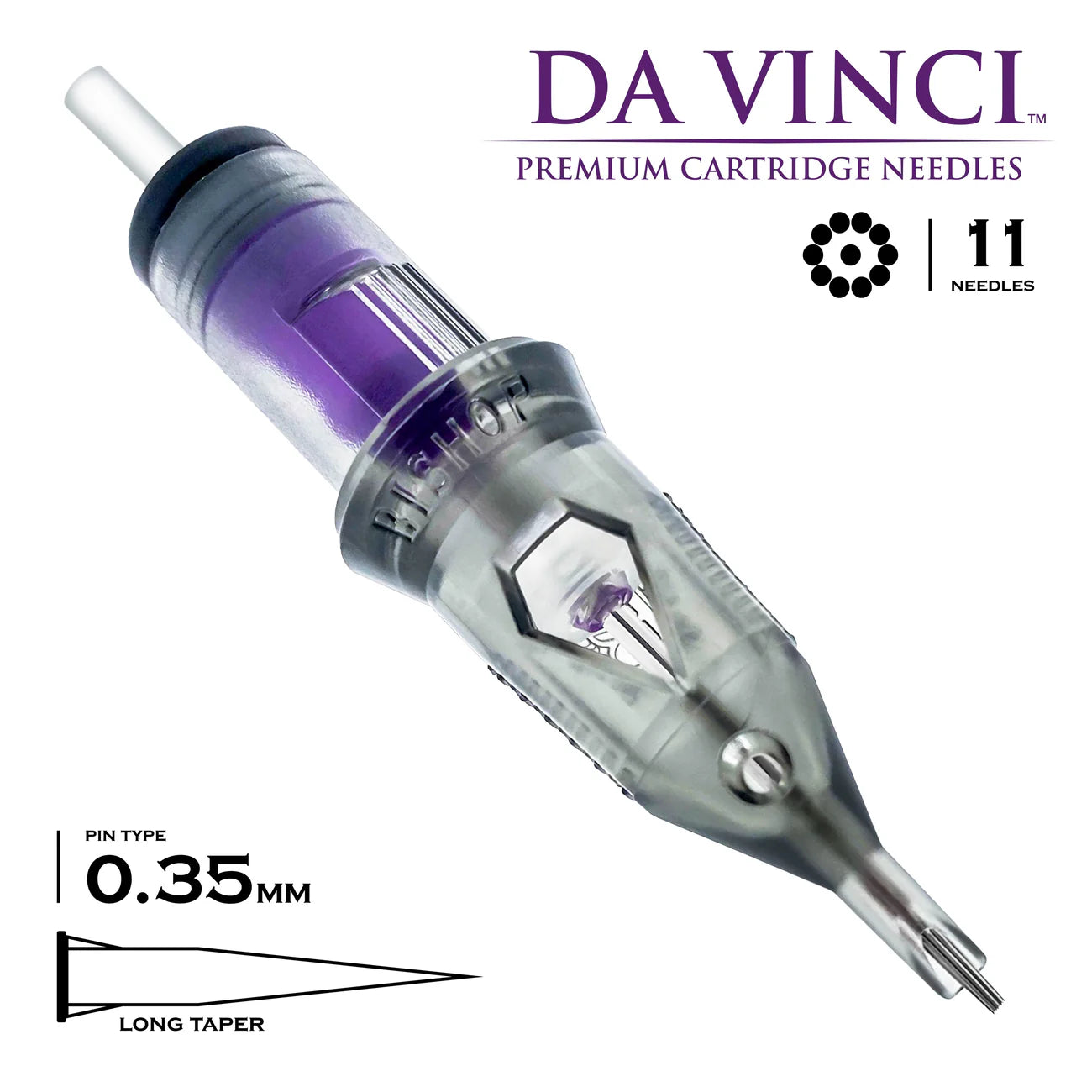Bishop Da Vinci V2 Tattoo Cartridge Needles — Box of 20