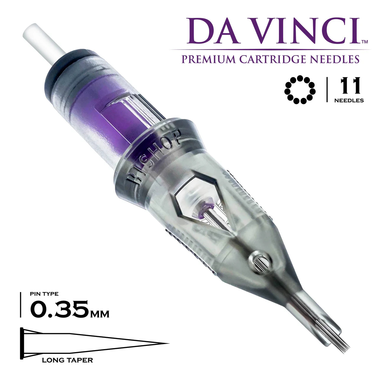 Bishop Da Vinci V2 Tattoo Cartridge Needles — Box of 20