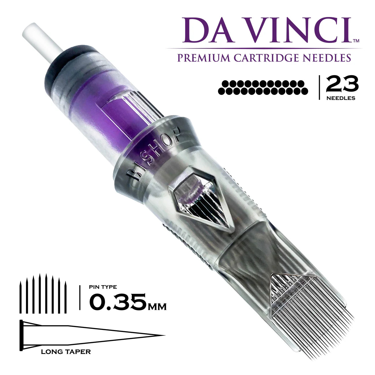 Bishop Da Vinci V2 Tattoo Cartridge Needles — Box of 20